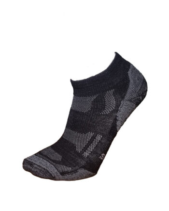 Alpaca Outdoor Merino Ankle Sort Nero Metallic