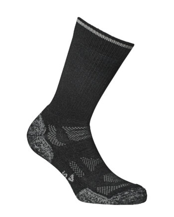 Alpaca Outdoor Merino Crew Sort Nero Metallic