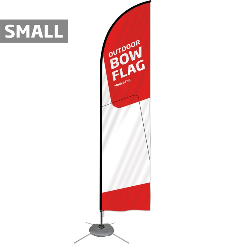 Beachflag Outdoor Bow Flag Inkl Flag Krydsfod Med Vandpose