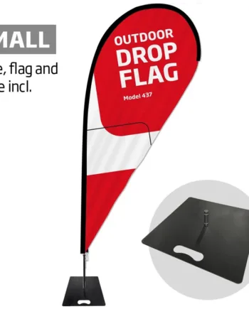 Beachflag Outdoor Drop Flag Inkl Flag Black Flag Base