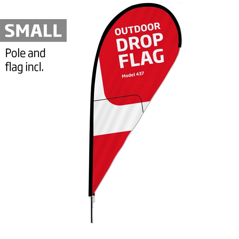 Beachflag Outdoor Drop Flag Inkl Flag