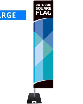 Beachflag Outdoor Square Inkl Flag Black Flag Base