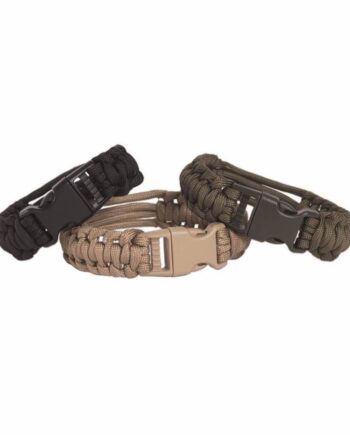 Black Paracord Bracelet Mil Tec