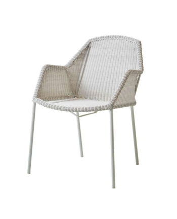 Breeze Stol Armlæn White Grey Udstillingsmodel