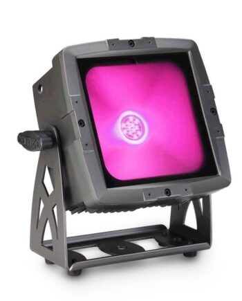 Cameo Flat Pro Flood Ip65 Tri Outdoor Flood Light With Watt Tri Color Cob Led Black Housing