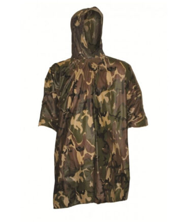 Camouflage Poncho Highlander Unisex Vandtæt Slidstærk