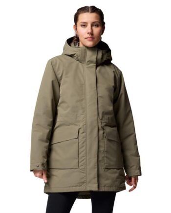Columbia Pulaski Parka Womens Stone Green