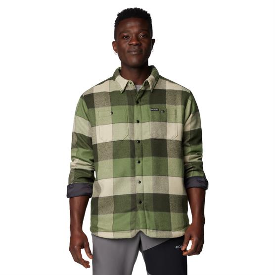 Columbia Windward Shirt Jacket Mens Canteen Windowpane