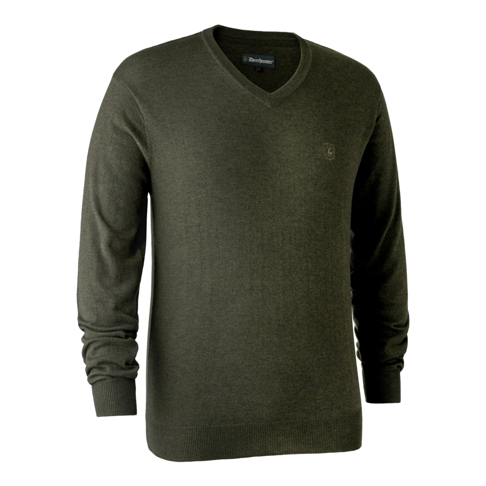 Deerhunter Kingston Striktrøje Med Hals Herre Green Melange