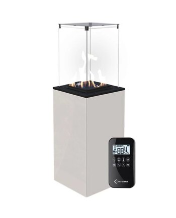 Deluxe Patio Remote Gaspejs Outdoor Hvid