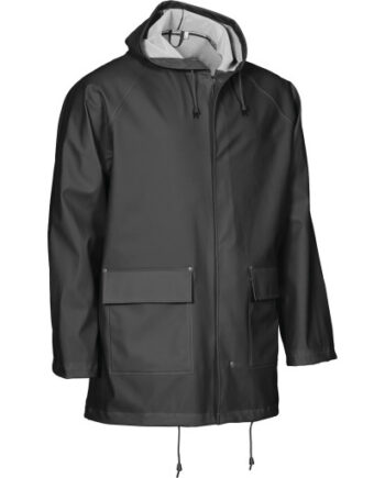 Elka Outdoor Regnjakke Pvc Sort Str