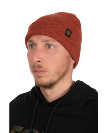 Fox Beanie Burnt Orange Marl