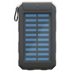 Goobay Outdoor Powerbank Solarstrømbank 8000mah 2xusb Sort