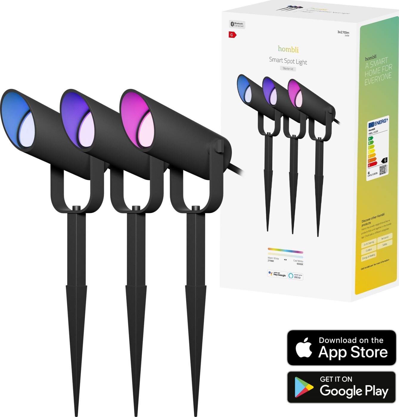 Hombli Outdoor Smart Spot Light Kit Pcs