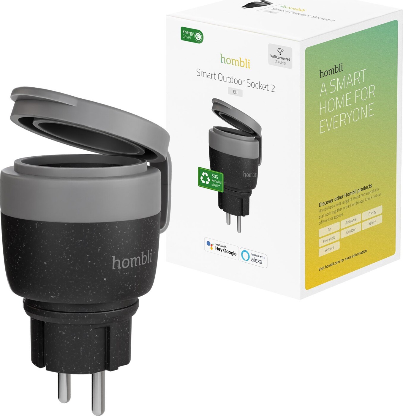 Hombli Smart Outdoor Socket Black