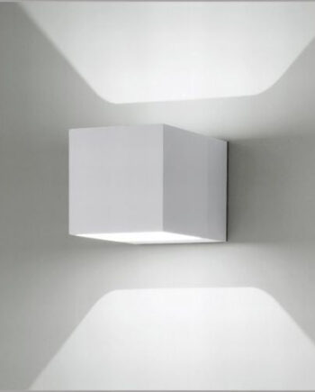 Kube Outdoor Væglampe Lumini Hvid