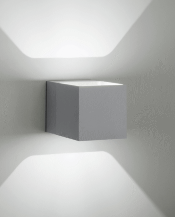 Kube Outdoor Væglampe Lumini Sort