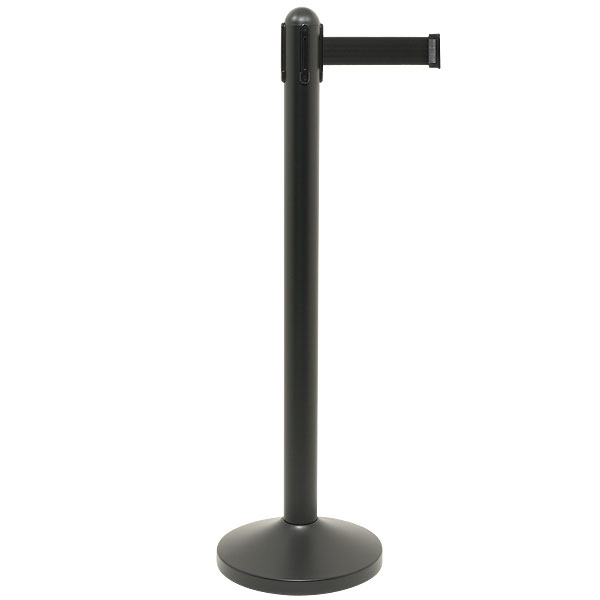 Leder Stolpe Outdoor Sort Med Sort Sele 210