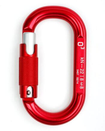 Letvægts Karabinhage  Oval Triple Action Gate Edelweiss