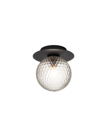 Liila Outdoor Væglampe Loftlampe Sort Klar