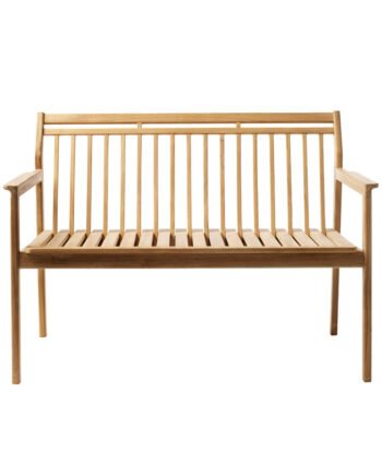 M12 Sammen 2pers Bænk Med Ryglæn Teak