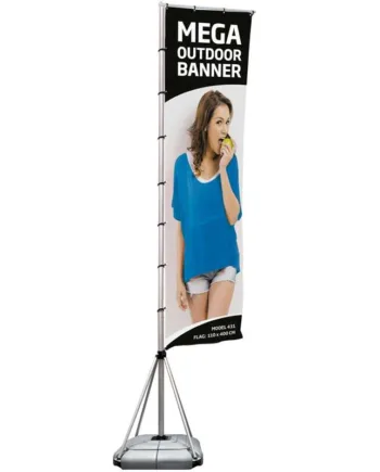 Mega Outdoor Flag Meter Flagstang Med Fod