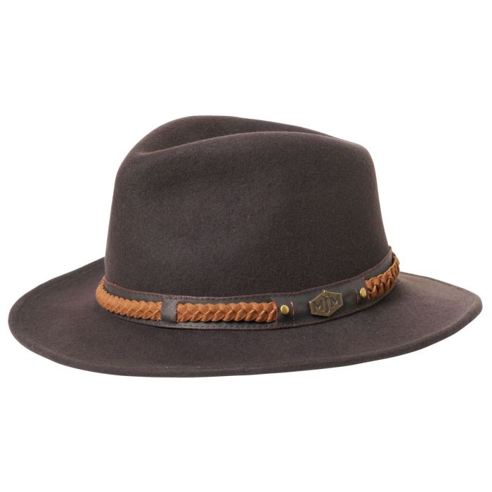 Mjm Freedom Wool Felt Dark Brown