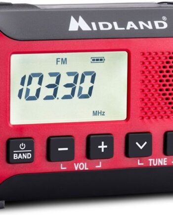 Nødradio Håndsving Solcelle Med Powerbank Bluetooth