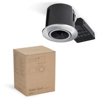 Nordtronic Quick Spot Outdoor Udendrs Rustfri Indbygningsspot 230v Led Rund Ekskl Lyskilde Tom Brstet Stl