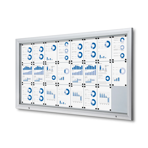 Opslagsskab Premium Udendørs Med Magnettavle 24xa4