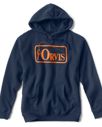 Orvis Bent Rod Badge Hoodie Navy
