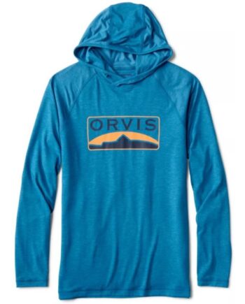 Orvis Dricast Logo Hoodie Pacificblue