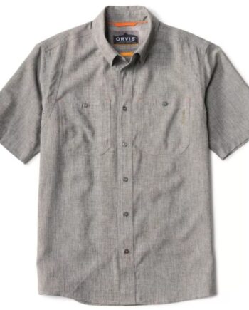 Orvis Tech Chambray Work Skjorte Moss