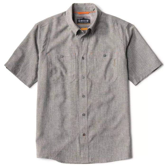 Orvis Tech Chambray Work Skjorte Moss