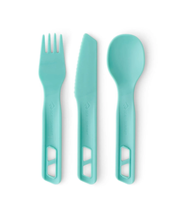 Outdoor Bestiksæt Passage Cutlery Set Sea Summit Blue Aqua Sea Blue