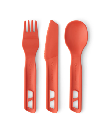 Outdoor Bestiksæt Passage Cutlery Set Sea Summit Orange Spicy Orange
