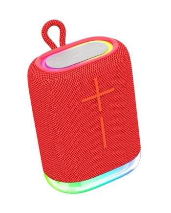 Outdoor Bluetooth Højtaler Kraftfuld Lyd Farverigt Rgb Lys Rød