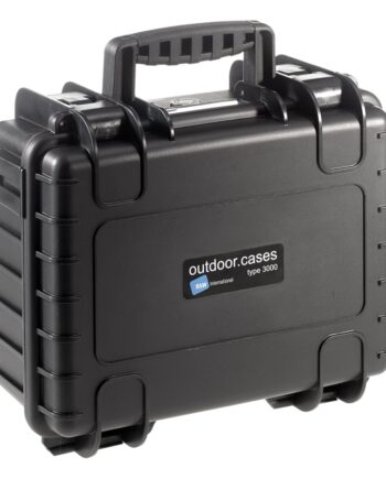 Outdoor Kuffert Sort Med Polstret Skillevæg 330x235x150 Volume: Model: 3000 Rpd