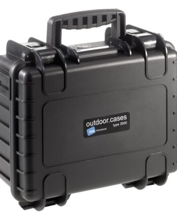 Outdoor Kuffert Sort Med Skum Polstring 330x235x150 Volume Model: 3000