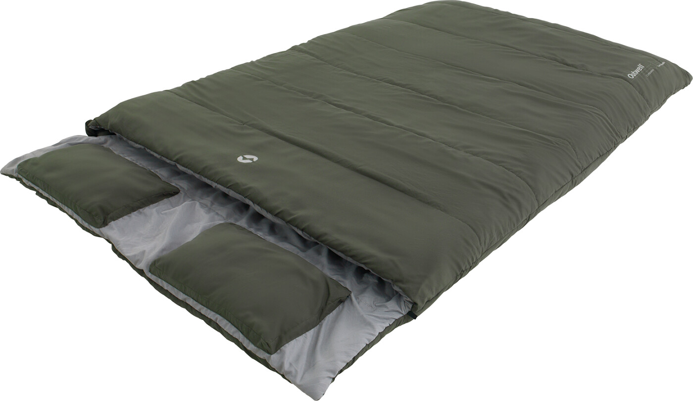 Outwell Dobbelt Sovepose Med Puder Companion Lux Double Grøn