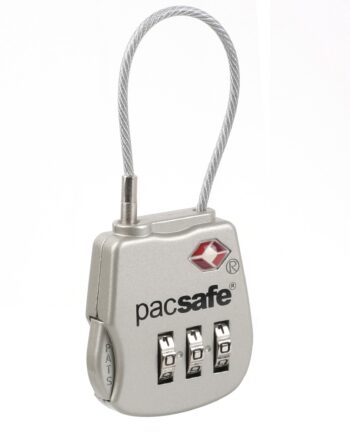 Pacsafe Prosafe 800 Tsa Kode Wirelås Silver