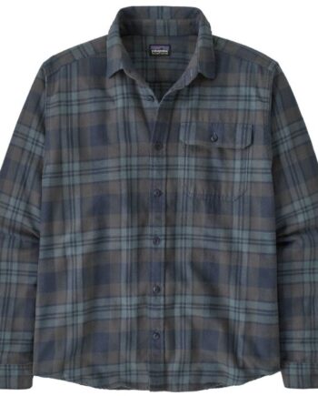 Patagonia Fjord Flannel Skjorte Paw:smoulder Blue