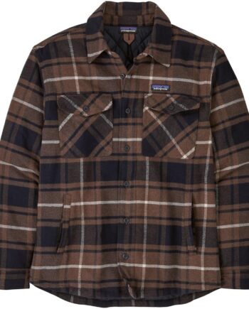 Patagonia Mens Insulated Fjord Flannel Shirt Brun Outdoor: Molasses Brown