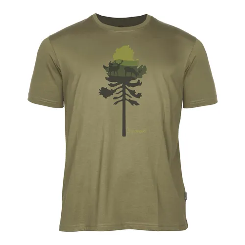 Pinewood Finnveden Recycled Outdoor Shirt Herre Olive Mel Pine Tree