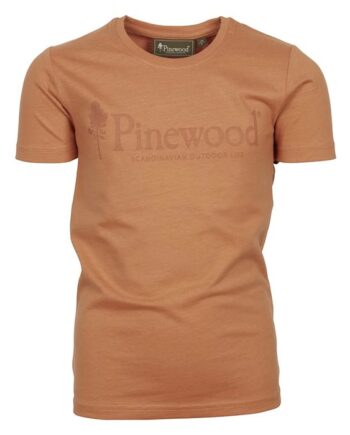 Pinewood Outdoor Life Shirt Til Børn Terracotta 116 Shirts