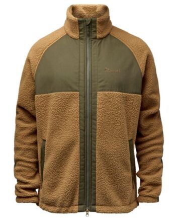Pinewood Pile Fleece Jakke Sand Mossgreen