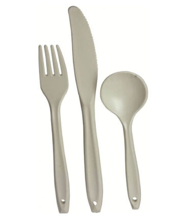 Plastik Bestik Gaffel Kniv Ske Highlander