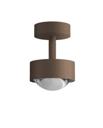 Puk Mini Turn Outdoor Loftspot Wall Top Light Mat Brun