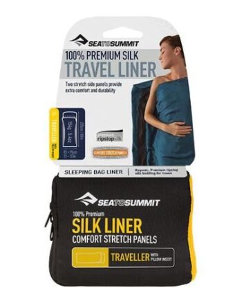 Sea Summit Silk Stretch Liner Traveller Navy Blue