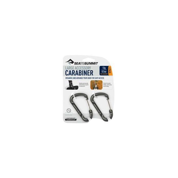 Seatosummit Accessory Carabiner Titanium Grey 2pak